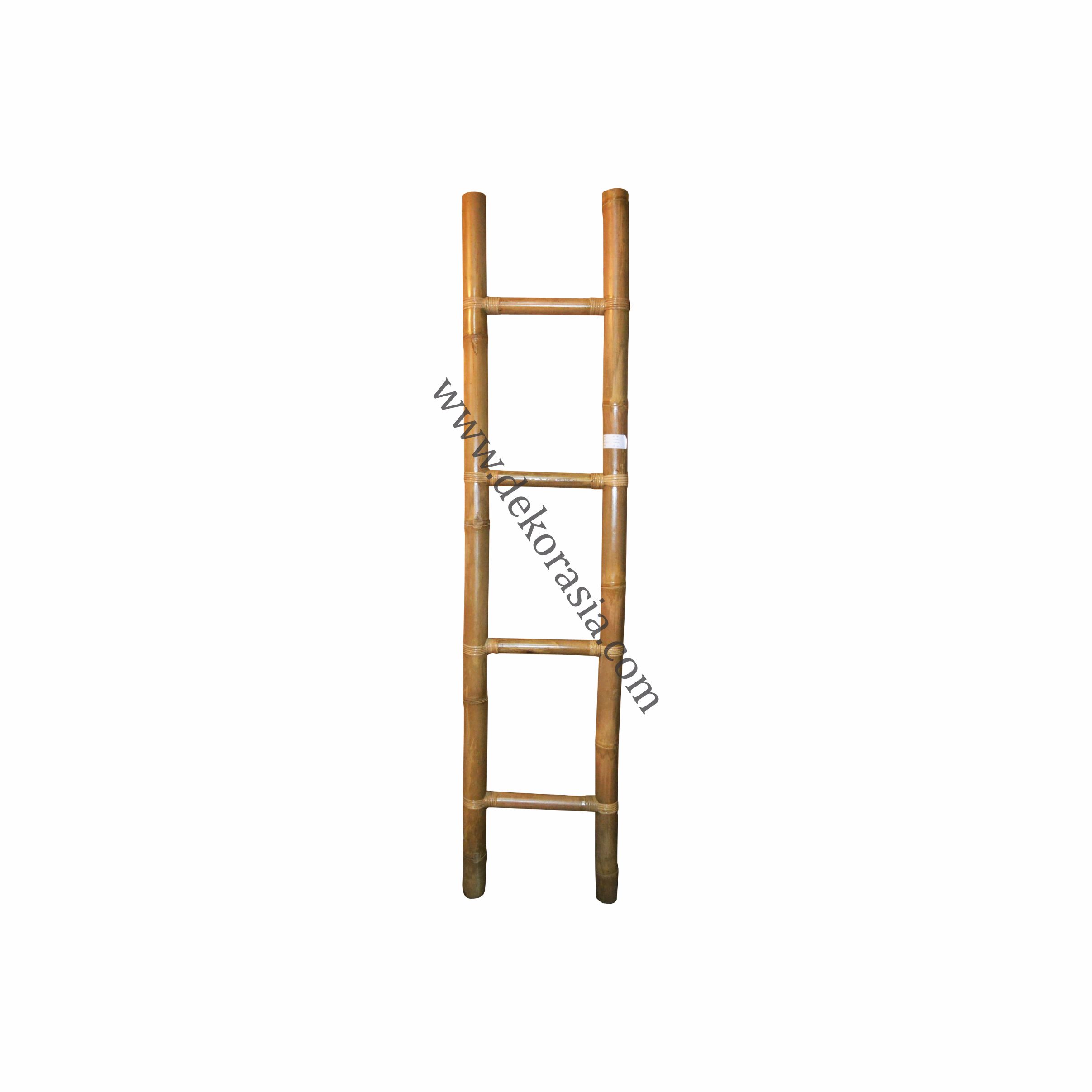 Natural Bamboo Ladder 4 Rungs Bottom Width